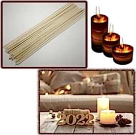 Resim Mum Fitili Mumlanmış 14 Numara 25cm 40 adet 