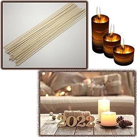 Resim  Mum Fitili Mumlanmış Orta Boy 14 Numara 25cm 400 adet 