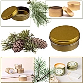 Resim Teneke Kutu Gold Yuvarlak 1 adet