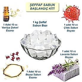 Resim Şeffaf Sabun Başlangıç Seti 