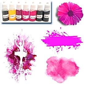 Resim Fuşya Sabun Boyası 10 ml