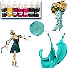 Resim Turkuaz Sabun Boyası 10 ml