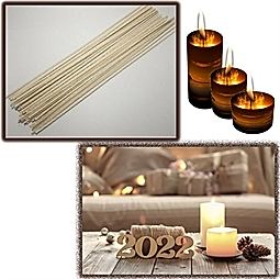 Kategori resimi Mumlanmış Sertleştirilmiş Hazır Mum Fitili