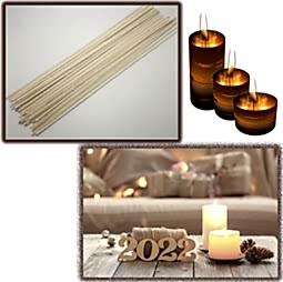 Kategori resimi Mumlanmış Sertleştirilmiş Hazır Mum Fitili