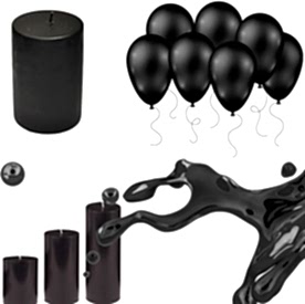 Resim Dıştan Boyama Sıvı Metalik Siyah Mum Boyası 30 cc