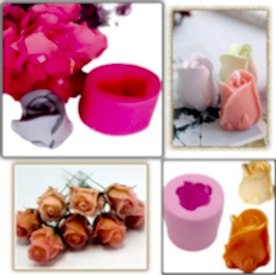 Resim Gonca Gül Mum Kalıbı, Sabun Kalıbı