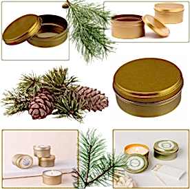 Resim Teneke Kutu Gold Yuvarlak 10 adet