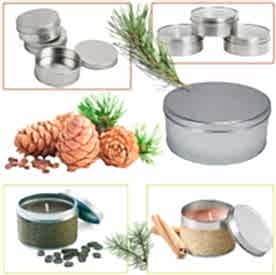 Resim Teneke Kutu Gümüş Yuvarlak 10 adet