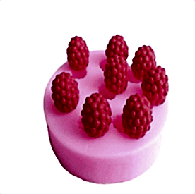 Resim Ahududu Silikon Mum Kalıbı