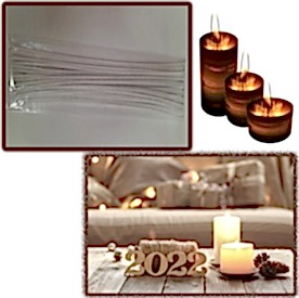 Resim Mum Fitili Mumlanmış 25cm 400 adet 