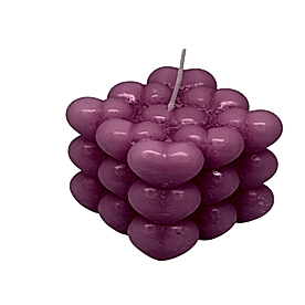 Resim Kalpli Bubble Silikon Mum Kalıbı