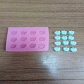 Resim Elma Silikon Mum Kalıbı