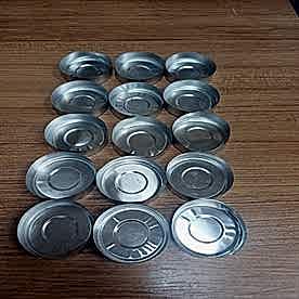 Resim Tealight Mum Kapsülü - Boş Tealight Mum Kabı 50 Adet