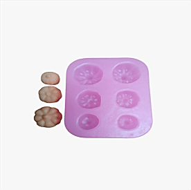 Resim Mini Altılı Balkabağı Mum Kalıbı