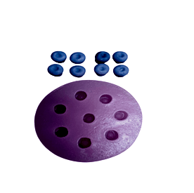 Resim Vişne Silikon Mum Kalıbı