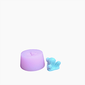 Resim 4'lü Mini Kaktüs Silikon Mum Kalıbı