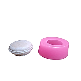 Resim Makaron Silikon Mum Kalıbı