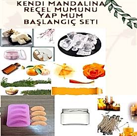 Resim Kendi Mandalina Reçel Mumunu Yap Mum Başlangıç Seti