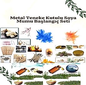 Resim Metal Teneke Kutulu Soya Mumu Başlangıç Seti