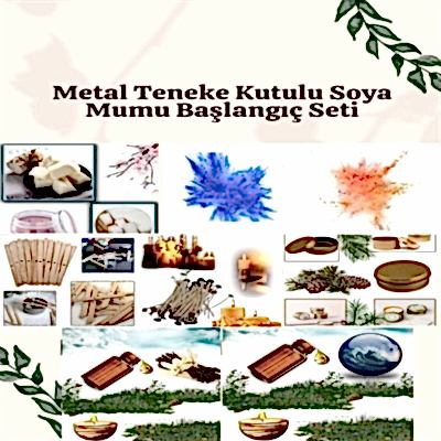 Resim Metal Teneke Kutulu Soya Mumu Başlangıç Seti