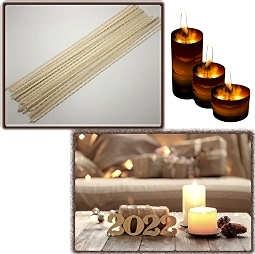 Kategori resimi Mumlanmış Sertleştirilmiş Hazır Mum Fitili